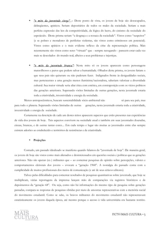 Juventude, Juventudes