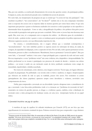 Juventude, Juventudes