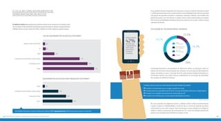 4342 Principais achados: #oqueosjovensconectadosfazem
O uso preferencial do computador de mesa para o acesso à internet elevado na classe
C (35%) provavelmente está correlacionado à impossibilidade financeira de aquisição
não apenas de aparelhos (celulares, notebooks, netbooks, tablets), mas também dos
planos de acesso. Por esse motivo, os jovens desta classe socioeconômica comparti-
lham mais as possibilidades familiares de acesso coletivo com os pais, irmãos e outros
membros da família.
Contemporaneamente, pesquisadores de diferentes países se debruçam sobre as
análises do fenômeno da participação dos celulares na construção da identidade dos
jovens, de ambos os sexos. Consuelo Yarto W. após extensa revisão da literatura in-
ternacional concluiu que quatro fatores predominam na construção da identidade
dos usuários de telefones celulares:
(Yarto, 2009, p.87)
No caso específico do segmento juvenil, o telefone celular confere reconhecimento
e ajuda a projetar a individualidade, o estilo de vida e o senso de moda de seu dono,
convertendo-se em texto cultural. Yarto afirma que a maior relevância no papel do
celular é mediar os processos de construção do “eu” tanto nas relações presenciais
quanto nas interações desenvolvidas no espaço virtual.
O papel do celular na construção da identidade do jovem:
O celular é um elemento que se integra à aparência visual
O celular promove e possibilita desenvolver uma personalidade autônoma e independente
O celular é um mediador do processo de construção do self
O celular é um símbolo para a construção de identidades coletivas
Utilização de Telefonia móvel no brasil
29,2%
15,5%
16,3%
39%
Todos
os Moradores
de 50% até 99%
dos moradores
Até 49%
dos moradores
Ninguém
O celular como instrumento de
democratização do acesso
O telefone celular é o equipamento preferencial de acesso à internet. A conexão à inter-
net via celular é intensamente utilizada por jovens de todas as classes socioeconômicas:
A (86%), frente aos das classes B (75%), C (69%) e D (54%). Vejamos o gráfico abaixo:
Na média nacional, os jovens declaram utilizar 2,07 equipamentos diferentes para acessar a internet.
Uso de equipamentos de acesso à internet
Aparelho tocador de MP3 (iPod)
TV
Tablet
Computador portátil (notebook, netbook, laptop)
Computador de mesa
Celular
3%
4%
16%
51%
62%
71%
Equipamentos de acesso mais frequente à internet
3%
22%
33%
42%
Tablet
Computador portátil (notebook, netbook, laptop)
Computador de mesa
Celular
Entre os Jovens,
42%afirmam que
o equipamento
mais usado
para acesso
à internet
é o celular.
 