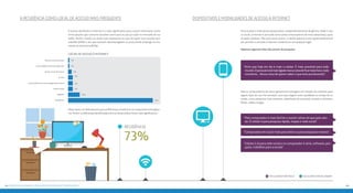 4544 Principais achados: #oqueosjovensconectadosfazem
Para os jovens internautas pesquisados, independentemente de gênero, idade e clas-
se social, a internet é acessada tanto pelos computadores de mesa (desktops), quan-
to pelos celulares. Mas para esses jovens, o celular aparece como opção preferencial
por permitir a conexão à internet a toda hora e em qualquer lugar.
Vejamos algumas falas dos jovens da pesquisa:
Dispositivos e modalidades de acesso à internet
Mas os computadores de mesa apresentam vantagens em relação aos celulares para
alguns tipos de uso. Por exemplo, usos que exigem maior qualidade ou tempo de co-
nexão, como pesquisas mais extensas, downloads de conteúdo, acesso a softwares,
filmes, vídeos e jogos.
“Celular é só para rede social e no computador é série, software, pes-
quisa, trabalhos para a escola”.
“Computador em casa é mais para séries ou para pesquisas maiores”.
“Pelo computador é mais fácil ler e assistir séries do que pelo celu-
lar. O celular é para pesquisa rápida, mapas e rede social”.
“Acho que hoje em dia é mais o celular. É mais acessível para todo
mundo.Opessoalestámaisligadonessacoisadeficartodahora,todo
momento... Nessa coisa de querer saber o que está acontecendo”.
Focus Group São Paulo	 Focus Group Rio de janeiro
O acesso doméstico à internet é o mais significativo para o jovem internauta, tanto
entre aqueles que somente estudam como para os que já estão no mercado de tra-
balho. Porém, revelou-se ainda mais expressiva no caso de quem nem estuda nem
trabalha (89%) e dos que estavam desempregados ou procurando emprego no mo-
mento da entrevista (82%).
Observaram-se relativamente poucas diferenças estatísticas no comparativo entre gêne-
ros. Porém, as diferenças identificadas entre as faixas etárias foram mais significativas.
A residência como local de acesso mais frequente
Locais de acesso à internet
1%
1%
3%
4%
4%
4%
10%
73%
Casa de outras pessoas
Locais públicos de acesso gratuito
Outros locais de ensino
Escola
Locais públicos de acesso pago (lan houses)
Outros locais
Trabalho
Residência
Residência
73%
 