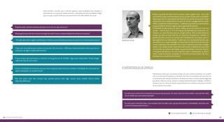 9594 Os EIXOS da pesquisa
Interessante notar que, ao mesmo tempo em que o jovem reconhece a si próprio
como um internauta frequente e insaciável, seu discurso é revelador de uma crítica ao
esvaziamento das relações familiares e domésticas frente à conectividade exagerada
que deixa, cada vez menos, tempos e espaços disponíveis para o diálogo. Também é
frequente que as críticas se dirijam especialmente aos membros mais jovens da famí-
lia, em especial aos irmãos:
Rodrigo Nejm
“Existe a questão de estar entre os pares, onde a galera está. Isso é per-
tencimento social, reconhecimento social: se todo mundo está, eu também
tenho que estar. É o que hoje faz do Facebook um ponto de encontro muito
importante, que complementa o recreio da escola, o playground do condo-
mínio,aquadradefuteboldobairro...Esabemosquecadavezmenostemos
espaços públicos de lazer seguros para a garotada frequentar.
O Facebook acaba sendo um pouco hobby, ponto de encontro e de con-
versas – mais do que a TV. É um espaço de liberdade para expressar a si
mesmo, um novo formato para os antigos diários. Mas é importante en-
tender que não se trata mais de um exercício introspectivo, solitário. O
grande barato é você ter em tempo real o feedback do seu status, que é o
que a gente busca como adulto. É saber que sou uma pessoa bacana, que
sou bonito, se a roupa está legal, se meu estilo de vida está de acordo com
o que eu gostaria, mas também com o que eu gostaria que meus colegas
vissem. Isso acaba sendo muito fascinante para o adolescente que está
construindo sua própria identidade, sua personalidade. Com esse retorno,
o Facebook dá pistas e um certo conforto para o adolescente se desen-
volver sendo aceito por um grupo. É o fascínio de estar junto e de ter o
feedback do reconhecimento social”.
A importância da família
“Eu acho que a internet nos distancia um pouco das pessoas. Às vezes, falo com meu irmão e ele está tão vidra-
do no celular que nem presta atenção”.
“Eu acho que a internet é boa, mas também tem um lado ruim, que permite perder a intimidade: você fala com
a pessoa sempre pela internet..”.
Focus Group São Paulo	 Focus Group Rio de janeiro
Cabe ressaltar, contudo, que a internet aparece como facilitadora dos contatos e
expansão do ciclo social de relacionamentos, especialmente para localidades longín-
quas, às quais o jovem internauta provavelmente teria dificuldades de acesso.
“Casei com uma pessoa que conheci na internet. Há cinco anos, 100% dos relacionamentos sérios que tive co-
meçaram, de algum modo, pela internet”.
“O que muda é que você passa a conhecer muita gente por ali também, algo antes impensável. Tenho amigos
online de mais de cinco anos”.
“Existe a facilidade de encontrar pessoas mais receptivas pela internet e também a facilidade de você poder ser
quem você quiser no mundo virtual”.
“Até com quem você tem contato real, quando precisa dizer algo, muitas vezes prefere fazê-lo online.
Vejo essa diferença”.
“A gente pode conhecer pessoas até que nunca vai ver, que nunca viu”.
“Muita gente que não tem chance de viajar tem pelo menos a oportunidade de conhecer um pouco”.
“Já viajei para vários lugares do Brasil pra conhecer pessoalmente pessoas com quem tive contato pela internet”.
 