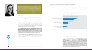 135134 Os EIXOS da pesquisa
Proporcionalmente, os jovens que informam maior índice de preferência pelo in-
vestimento nos estudos são os das regiões Norte e Nordeste, ambos com par-
ticipação média de 56%. Cabe destacar que para os jovens das cidades do interior
da região Norte, esse valor sobe para 67%. Inversamente, é na região Sul que se en-
contram os menores índices porcentuais relativos para esta opção: 36% na média
regional; 39% nas capitais e 35% no interior.
No Brasil, predomina o entendimento da superioridade qualitativa da escola
privada sobre a pública, o que ajuda a entender a grande importância aspiracional
observada na destinação de eventuais recursos extras a esta modalidade de
ensino. Sabe-se que a educação representa para o jovem brasileiro a mais importan-
te e decisiva chave de acesso à mobilidade social. Além disso, é possível constatar o
crescimento da importância social conferida à educação como garantia de um melhor
posicionamento no mercado de trabalho e de conquista de maior status social – em-
bora a percepção dos jovens (captada em questões colocadas por esta pequisa) sobre
o papel da escola em suas vidas nem sempre evidencie isso.
Considerando a hipótese de que herdassem uma quantia de R$ 50 mil, a maioria dos
jovens brasileiros conectados informam que, considerando várias possibilidades de
resposta: investiriam em estudos (46%) e/ou iniciariam um negócio sozinho ou com
um sócio (42%).
O que eles fariam com uma herança de R$ 50 mil
O que o jovem internauta brasileiro faria com
uma inesperada herança de R$ 50 mil
Investiria nos estudos
Iniciaria um negócio (sozinho ou com um sócio)
Pouparia o dinheiro
Compraria/Quitaria casa própria
Viajaria para estudar/Faria intercâmbio
Viajaria a lazer
Não trabalharia/Pararia de trabalhar
Gastaria em coisas que sempre quis ter
Nenhuma dessas opções
46%
42%
33%
31%
17%
17%
14%
12%
2%
Cynthia Serva
“Você percebe uma diferença muito grande de motivação entre as faixas
etárias. O menino que pensa em empreender aos 18 anos está muito pre-
ocupado em encontrar uma oportunidade de negócios que traga dinheiro
rápido. Talvez eu não possa colocar isso como uma verdade absoluta, mas
a grande maioria busca dinheiro em um curto espaço de tempo e reconhe-
cimento rápido, principalmente porque ele ainda associa empreender a es-
ses nomes mais conhecidos, a esses modelos de negócios mais famosos”.
Na média regional, os maiores índices estatísticos para os jovens que considera-
ram provável abrir um negócio próprio nos próximos dez anos foram observados
no Norte (37%) e no Centro-Oeste (36%). Entre todas as áreas pesquisadas, os
mais otimistas quanto a esta opção vivem no interior da região Sudeste (38%).
Na opção muito provável, o destaque é dos jovens da região Norte (40%), especial-
mente os das cidades do interior (44%). A eles se seguem os do Nordeste, com índice
de participação percentual relativa de 35%, observado principalmente junto aos jo-
vens moradores das capitais (39%). Os menos estimulados em relação a esta opção
de futuro foram os jovens da região Sul, onde a média é de 22%, um porcentual que
cai para 14% entre os entrevistados que vivem nas capitais.
É na região Nordeste que se localiza o maior porcentual relativo de jovens que con-
sideravam pouco provável empreender daqui a dez anos (25%). A diferença de valor
para os jovens das cidades do interior é notável: 29%. A região Sul vem logo em seguida,
concentrando 21% de jovens que consideram pouco provável se tornar empreendedores
no período apontado, com maior destaque para os que vivem nas capitais (27%).
Entre aqueles que apontaram a opção “nada provável” para este quesito, a maior con-
centração foi identificada no Centro-Oeste: 10%. Nesse caso, cabe destacar, ainda, que
a resposta foi mais significativa nas capitais (11%) do que nas cidades do interior (9%).
 
