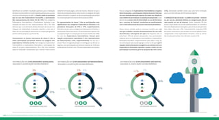 171170 Os perfis de navegação da juventude conectada: #oquedizapesquisa
Identificam-se também resultados positivos para a mediação
da classe socioeconômica na diversidade qualitativa do uso dos
recursos e ferramentas da web 2.0. Assim, pode-se constatar
que no caso dos Exploradores Avançados, a participação
dos representantes da classe A é de 13%. Nas categorias
Exploradores Intermediários e Exploradores Iniciantes a par-
ticipação da classe A é de, respectivamente, 6% e 3%. Vale
destacar que a concentração relativa de jovens de classe A na
categoria de Exploradores Avançados equivale a mais que o
dobro de sua participação porcentual na composição geral da
amostra desta pesquisa, que foi de 5%.
Inversamente, os jovens internautas da classe D têm a
maior participação porcentual relativa na categoria dos
exploradores iniciantes (11%). Nas categorias Exploradores
Intermediários e Exploradores Avançados a participação da
classe D cai para, respectivamente, 5% e 3%. Este resultado
pode ser entendido considerando que o acesso é feito priorita-
riamente em locais pagos, como lan houses. Observe-se que o
índice de participação dessa classe social na categoria de Explo-
radores Iniciantes é superior ao da sua participação porcentual
na composição geral da amostra desta pesquisa (8%).
Os representantes da classe C têm as participações mais
significativas nas categorias Exploradores Iniciantes e Ex-
ploradores Avançados, de 52% e 47%, respectivamente.
Vale observar que, para a categoria de Exploradores Iniciantes, a
participação relativa da classe C foi sensivelmente superior à de
sua representação na composição da amostra (52% ante 48%).
No caso dos Exploradores Intermediários, tiveram parti-
cipação praticamente equivalente à dos representantes
da classe B (44% e 45%, respectivamente). Por sua vez, a
classe B ficou na segunda posição no ranking para as demais ca-
tegorias, com participações porcentuais relativas de 34% para
exploradores iniciantes e de 37% para exploradores avançados.
Para as categorias de Exploradores Intermediários e Explora-
dores Avançados, a participação relativa de jovens internau-
tas com nível de educação superior foi maior em relação às
suas médias de participação na população pesquisada, o que
denota que o maior nível de diversidade no uso de ferramen-
tas e recursos da Internet correlaciona-se positivamente
com o nível educacional dos jovens internautas brasileiros.
Nesse mesmo sentido, pode-se constatar também que o jo-
vem que trabalha e estuda simultaneamente faz uso mais
diversificado e abrangente da web 2.0. Enquanto eles re-
presentam 31% da amostra pesquisada, suas participações
relativas entre os Exploradores Intermediários e Exploradores
Avançados ascendem, respectivamente, para 38% e 42%. Ou-
tra constatação que se pode agregar a estas é a de que a parti-
cipação relativa dos jovens estagiários ou trainees entre os
Exploradores Avançados equivale a quase o dobro da sua
participação na amostra geral da pesquisa (de 19% contra
11%), denotando também neste caso uma forte inclinação
para o uso diversificado das ferramentas digitais.
A mediação do tipo da escola – se pública ou privada – mostrou-
-se, por sua vez, altamente decisiva na categorização dos jo-
vens quanto ao uso da internet. Assim, enquanto 3% dos
jovens matriculados em escolas públicas podem ser considera-
dos como Exploradores Avançados, para os da escola particular
esse índice sobe para 10%. Contrariamente, enquanto 62%
dos jovens internautas que estudam em escola pública foram
categorizados como Exploradores Iniciantes, entre os alunos
das escolas particulares este indicador cai para 51%.
Distribuição dos exploradores avançados,
segundo classificação socioeconômica
37%
13%3%
47%
A
B
C
D
Exploradores iniciantesExploradores intermediáriosExploradores avançados
Distribuição dos exploradores intermediários,
segundo classificação socioeconômica
45%
6%5%
44%
A
B
C
D
Distribuição dos exploradores iniciantes,
segundo classificação socioeconômica
34%
3%11%
52%
A
B
C
D
 