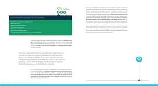 Os Exploradores Avançados são, em sua maioria: 
meninos das capitais da região Sudeste 
têm até 19 anos 
representantes da classe A 
cursam ensino superior 
estudam e trabalham como estagiários ou trainees 
vêm de escolas particulares 
o maior acesso à Web 2.0 se dá em casa, com notebooks 
5%dos jovens 
conectados 
O perfil de navegação dos jovens conectados brasileiros revela uma expressiva mas-sa 
de exploradores iniciantes e intermediários, que usam a internet principal-mente 
para atividades de comunicação e lazer, que vivem conectados de forma 
contínua. A internet é, para eles, parte integrante e constituinte de suas vidas e 
de suas identidades. 
Contudo, independentemente dos diferentes repertórios de 
uso das ferramentas e das possibilidades da internet pelos 
jovens internautas brasileiros, bem como das diversificadas 
categorias de mediações analisadas em cada um dos eixos da 
pesquisa, um fenômeno de larga relevância percorre todo o 
trajeto da pesquisa: a centralidade dos celulares. 
Para além de dispositivo propiciador, por excelência, da convergência das mídias, o 
celular revela-se, também, um potente instrumento de democratização do acesso 
à internet em todo o País, levando à gradativa superação da exclusão digital 
tanto nas áreas geográficas mais remotas e deficientes em infraestrutura de 
comunicação e de telecomunicações, quanto daquelas prevalecentes entre as 
diferentes classes socioeconômicas. 
Ainda que as dificuldades e barreiras técnicas, econômicas e financeiras permeiem 
fortemente as relações de uso, consumo e apropriações dos celulares conectados à 
internet no Brasil, não se pode negar a sua extrema relevância no contexto e no coti-diano 
da juventude brasileira. O celular revela-se o dispositivo preferencial de conexão 
à internet pelo jovem internauta de todo o País e ganha contornos ainda mais rele-vantes 
nas regiões onde, de maneira geral, prevalecem os maiores impedimentos 
operacionais às telecomunicações e ao acesso à rede mundial de computadores, 
de maneira especial, como no Norte brasileiro, onde atinge a marca de 90%. Em 
todo o Brasil, a conexão à internet via celulares adquire forte e significativa penetração, 
mesmo para as classes sociais menos privilegiadas: 69% para a classe C e 54% para a D. 
Assim, políticas de melhoria permanente de acesso à internet via celulares no Brasil são 
altamente recomendadas, na medida em que se constituem em potentes e relevantes 
instrumentos da integração social e da superação da exclusão digital não apenas dos 
jovens, mas também de seus familiares, amigos, professores, empregadores e, eventu-almente, 
de futuros clientes de seus empreendimentos. 
212 Caanosttções, dentêacins e ceopprsções: #deioquzaaeipqssu 213 
 