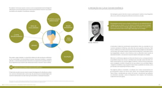 A mediação da classe socioeconômica 
De modo geral, quanto mais alto o status social do jovem, maiores e mais frequentes 
são os seus níveis de utilização das diferentes ferramentas da web. 
“Esta pesquisa mostrou que as classes A e B fazem um uso diferente das tec-nologias 
do que as classes C e D. As classes A e B usam as novas tecnologias 
para se informar, buscar emprego, pagar contas. As classes C e D usam a in-ternet 
para acessar redes sociais, jogos, bater papo com os amigos..”.. 
A importância relativa da classificação socioeconômica deve ser entendida em um 
contexto ampliado de influências, para além das meras questões financeiras. Mais 
do que a diferença nos índices de posse e de acesso às tecnologias de informação e 
comunicação, elas também revelam comportamentos diferentes, construídos a partir 
das desigualdades culturais e sócio-históricas entre os diferentes status sociais da 
população brasileira – em especial no que diz respeito à Educação e ao trabalho. 
Além disso, as diferenças regionais na oferta de infraestrutura e, consequentemente, 
da qualidade e preços dos serviços, contribuem para restringir o jovem de menor con-dição 
socioeconômica do consumo digital, limitando o número de horas disponíveis 
para a navegação e também a frequência com que realizam certas atividades digitais 
– chegando a inviabilizar as que requerem maior tempo e qualidade de conexão, como, 
por exemplo, fazer downloads de filmes e vídeos. 
Para algumas práticas e atividades, a correlação com a classe socioeconômica sur-ge 
transparente e direta. Em outros casos, porém, tais correlações podem parecer 
menos óbvias, considerando que tratam de serviços e ferramentas que poderiam 
ser facilmente acessadas a partir de dispositivos mais simples e de ferramentas 
e aplicativos de acesso grátis. 
Rafael Parente 
No capítulo 3 vimos que a posse, o acesso, o uso e as apropriações das tecnologias de 
informação e comunicação pelos jovens internautas brasileiros mostram-se produtos 
da influência de múltiplas e simultâneas mediações. 
nível de 
escolaridade 
gênero 
classe 
socioeconômica 
metropolização/ 
urbanização* 
Para avaliar o papel mediador e a importância relativa de cada uma dessas condicionan-tes 
da conectividade e da interatividade dos jovens internautas brasileiros, a pesquisa 
aplicada a 1.440 internautas de todo o País incluiu um conjunto de 22 questões iniciais so-bre 
os dispositivos que os jovens mais utilizam para acessar a internet e como a utilizam. 
Confira o questionário completo no capítulo 9 
É importante ressaltar que esse mesmo conjunto de perguntas foi utilizado para selecio-nar 
a amostra, eliminando dela os jovens que não apresentassem atividade digital mini-mamente 
representativa nos dois meses que antecederam a realização da pesquisa. 
região 
geográfica* 
faixa 
etária 
ocupação 
*Para estes casos, os vieses analíticos seguem principalmente a oferta de infraestrutura de acesso às tecnologias de informação e comunicação (TIC), sem perder de vista os aspectos socioculturais, 
demográficos e correlacionados ao desenvolvimento histórico e econômico das diferentes regiões brasileiras. 
62 Veeorst ad aeipqssu: #aaaaccddddeeejnnnoottuuv 63 
 