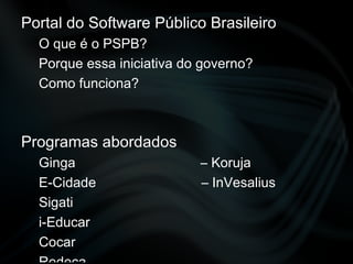 O que é Software Livre (SL)? Conceituação 