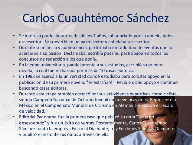 Biografia De Carlos Cuauhtemoc Sanchez - baldcirclestyles