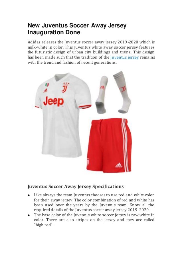 New Juventus Soccer Away Jersey Inauguration Done