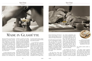 36 UHREN UHREN 37
Seit 58 Jahren ist der Name Bruno
Söhnle mit deutscher Uhrenher-
stellung verbunden. 1957 tritt der da-
mals 17-jährige Bruno in die Großuh-
renfabrik „Heges“ seiner älteren Brüder
im schwäbischen Wurmberg ein. Die
Idee, modernste Technik innerhalb des
begrenzten Raumes eines Uhren-
gehäuses an den Handgelenken der
Menschen zu platzieren, übt eine große
Faszination auf ihn aus. Der Wunsch,
eine eigene Armbanduhr zu entwickeln,
wird zu seiner Vision.
Vor Bruno Söhnle liegt ein langer,
steiniger Weg. Ab Mitte der 60er Jahre
widmet er sich der Produktion von Arm-
banduhren unter verschiedenen Mar-
kennamen. Er übernimmt die Distribu-
tion von Schweizer Uhren wie Edox,
baut nach der Deutschen Wiederver-
einigung den Vertrieb der Marke Mühle,
Nautische Instrumente Glashütte/SA in
Westdeutschland auf und bedient mit
dem eigenen, im heimischen Wurmberg
ansässigen Unternehmen den deut-
schen Großhandel mit Lizenzprodukten
der Marken Melchers oder 4You.
Erst im Jahr 2000, zu seinem 60. Ge-
burtstag, schenkt sich Bruno Söhnle mit
der Gründung des Bruno Söhnle Uhren-
atelier Glashütte/SA selbst seine eigene
Uhrenmarke. Im sächsischen Glashütte
setzt er zuerst auf den Bau klassischer
Armbanduhren mit Quarzwerk. „Mit die-
sem Schritt“ sagt Bruno Söhnle, „begann
meine beste Zeit.“ Der Slogan der Marke
Bruno Söhnle war geboren.
Im Jahr 2008 beginnt im Glashütter
Uhrenatelier eine neue Zeitrechnung:
Mit der Mechanik Edition I wird die erste
mechanische Uhr mit Handaufzug pro-
duziert. Im Jahr 2010 folgt die Vorstel-
lung der ersten eigenen Automatik-
Kollektion. Das Glashütter Uhrenatelier
wird immer mehr zur Erfolgsgeschichte.
Ein hervorragendes klassisches Design
in Anlehnung an das Dessauer Bauhaus
und der Kunst der Reduktion ist ein Teil
dieser Geschichte, in Verbindung mit
hochwertigsten Materialien zu einem er-
schwinglichen Preis. Die Marke „Bruno
Söhnle“ entwickelt sich zunehmend zum
Synonym eines Einstiegs in die Fas-
zination traditioneller Glashütter Uhrma-
cherkunst mit modernen Komponenten.
Dahinter steht ein bis heute familien-
und inhabergeführtes Unterneh-
men mit einer Politik der kurzen
Entscheidungswege. Die Geschäfts-
führung versteht sich gemeinsam mit
Mitarbeitern und weltweiten Partnern
als Familie und lebt diese Philosophie
tagtäglich. Das gemeinsame Arbeiten
mit Partnern auf Augenhöhe ist sicher-
lich keine Normalität – für das Team von
Bruno Söhnle jedoch selbstverständ-
liche Realität.
2012 lässt Bruno Söhnle seine
Produktionsstätte, das im Jahr 2006
erworbene ehemalige Assmann-Haus,
aufwendig renovieren. Das Uhrenatelier
wird modernen Arbeitsabläufen ange-
passt und einer zeitgemäßen Uhrmache-
rei entsprechend eingerichtet. Gemein-
sam mit seinem Team entwickelt er die
Idee zu einer gänzlich neuen Uhr, der
„Facetta 1957“. Eine außergewöhnliche
Uhr, die für ihren Träger zum ganz per-
sönlichen Symbol des eigenen Lebens
wird – ein philosophischer Zeitmesser mit
Persönlichkeit und Charakter. Gute und
schlechte Zeiten, Höhe und Tiefen im
Leben werden durch polierte und mattier-
te, steile und flache Facetten am Ge-
häuse der Uhr symbolisiert.
Die Einführung der neuen Pre-
miumlinie „Facetta 1957“ ist somit für
die „Bruno-Söhnle-Familie“ ein wichti-
ger Meilenstein im Jahr 2014. Sie ist
verbunden mit der Vision, hochwertige
Uhren „Made in Germany“ und „Made
in Glashütte“ zu einem erschwinglichen
Preis weltweit verstärkt anbieten zu
können.
Der eigenen Tradition verpflichtet
und in der Welt zu Hause – vielleicht ist
das ein weiterer Grund, dass Produkte
aus dem Hause „Bruno Söhnle“ immer
mehr Freunde finden, die dann von sich
und „ihrer“ Uhr sagen, dass diese ein
Sinnbild für „ihre beste Zeit sei“.
MADE IN GLASHÜTTE
Im Herzen des Uhrwerks schlägt
eine Schweizer Technologie. Alle Platinen
und Ankerbrücken werden in Glashütte
hergestellt und veredelt. Der Rotor,
Synonym für den automatischen Antrieb
des ganggenauen Uhrwerks, ist eine
Eigenentwicklung von Bruno Söhnle.
Fotos:BrunoSöhnleUhrenatelierGlashütte/Sa.
 