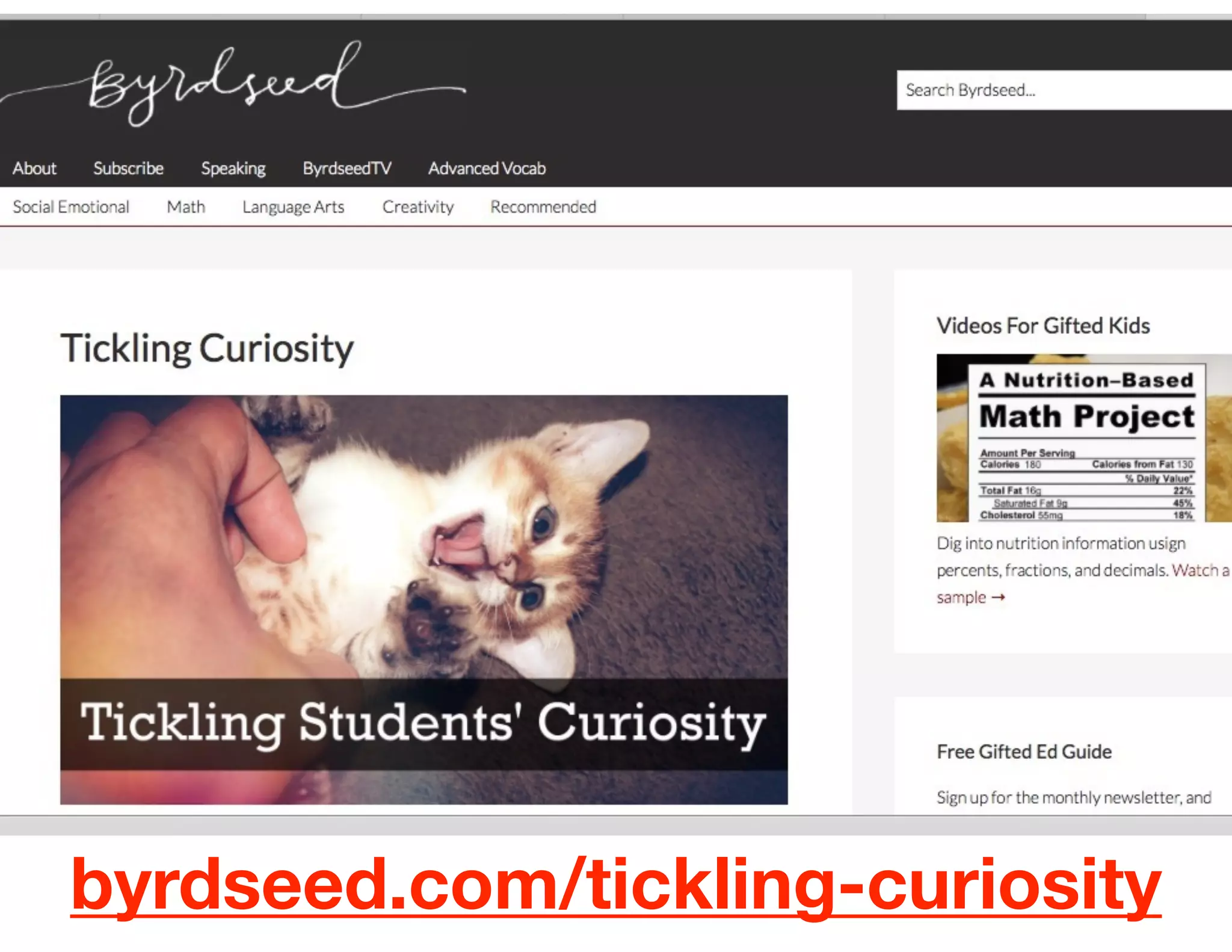 byrdseed.com/tickling-curiosity
 