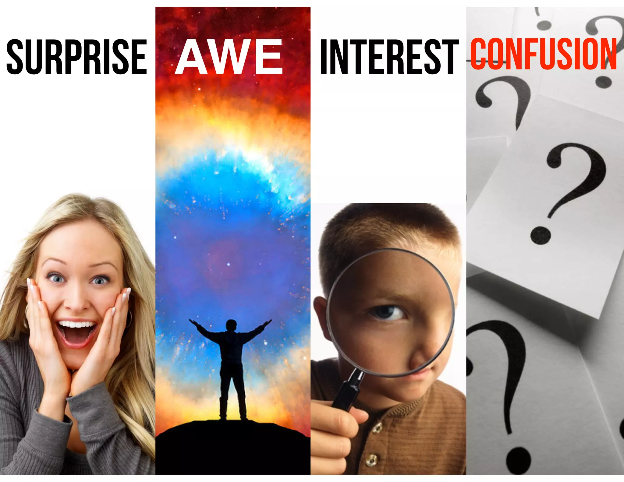 SURPRISE AWE INTEREST CONFUSION
 