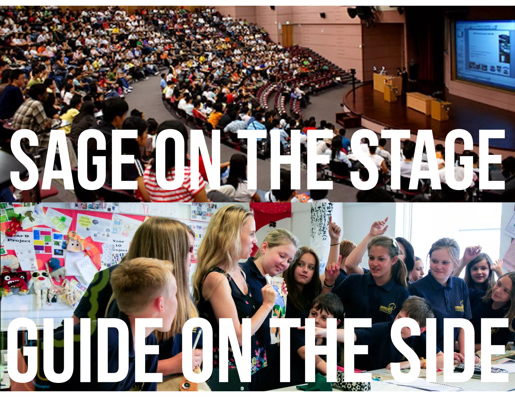 SAGE ON THE STAGE
GUIDE ON THE SIDE
 