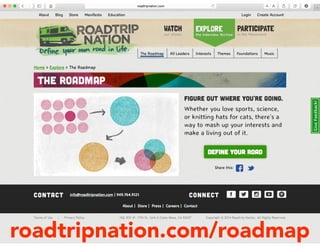 roadtripnation.com/roadmap
 