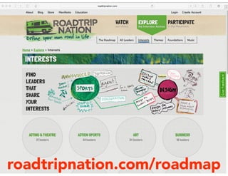 roadtripnation.com/roadmap
 