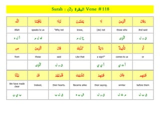 Quran Juzz/Para 01 with topics ,rukkus ,word by word with root Slide 258