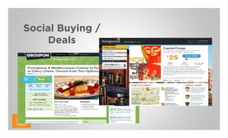 Social Buying /
     Deals
 