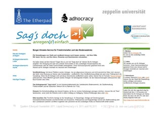 18   Quellen: Etherpad Foundation 2011, Liquid Democracy e.V. 2011 und FN 2011.   © TICC | Prof. Dr. Jörn von Lucke | 2012-03
 