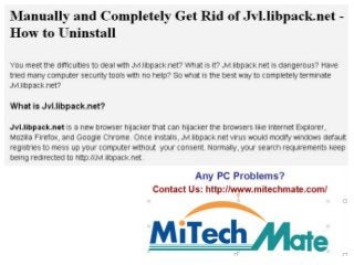 Jvl.libpack.net Removal - How to Get Rid of Jvl.libpack Virus
