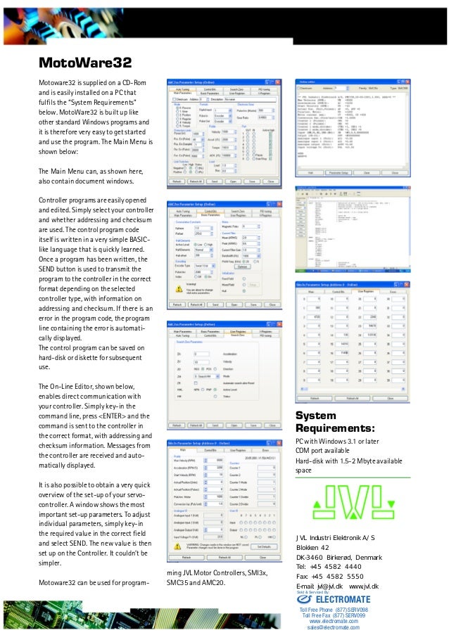 Jvl Motoware32 Programming Software