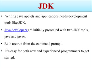 JAVA ENVIRONMENT | PPTX | Programming Languages | Computing