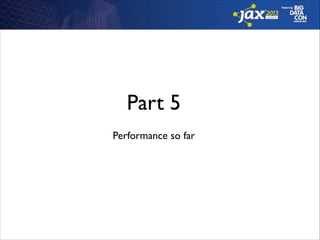 Part 5
Performance so far

 