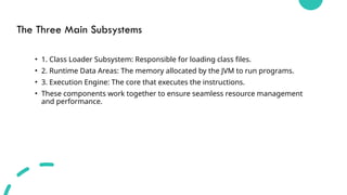 jvm architecture in java................ | PPTX