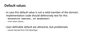 Default values
 