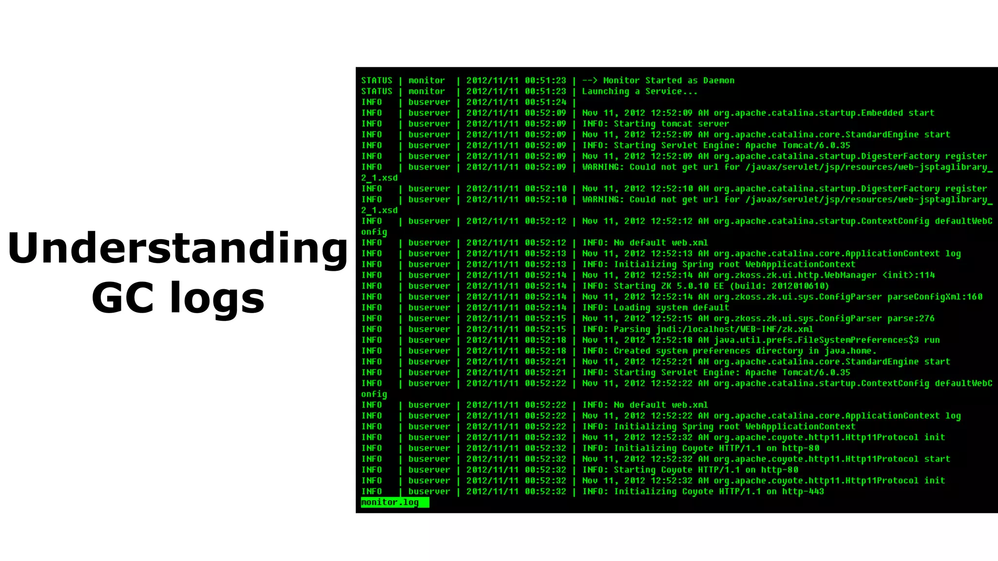 Understanding
GC logs
 