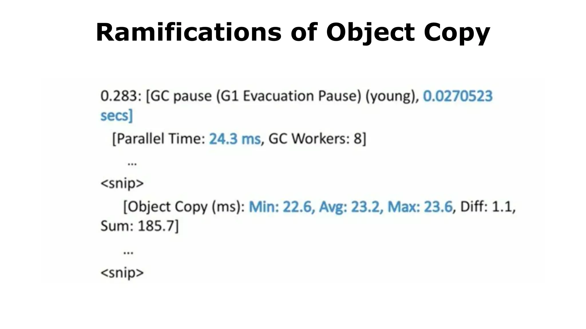 Ramifications of Object Copy
 