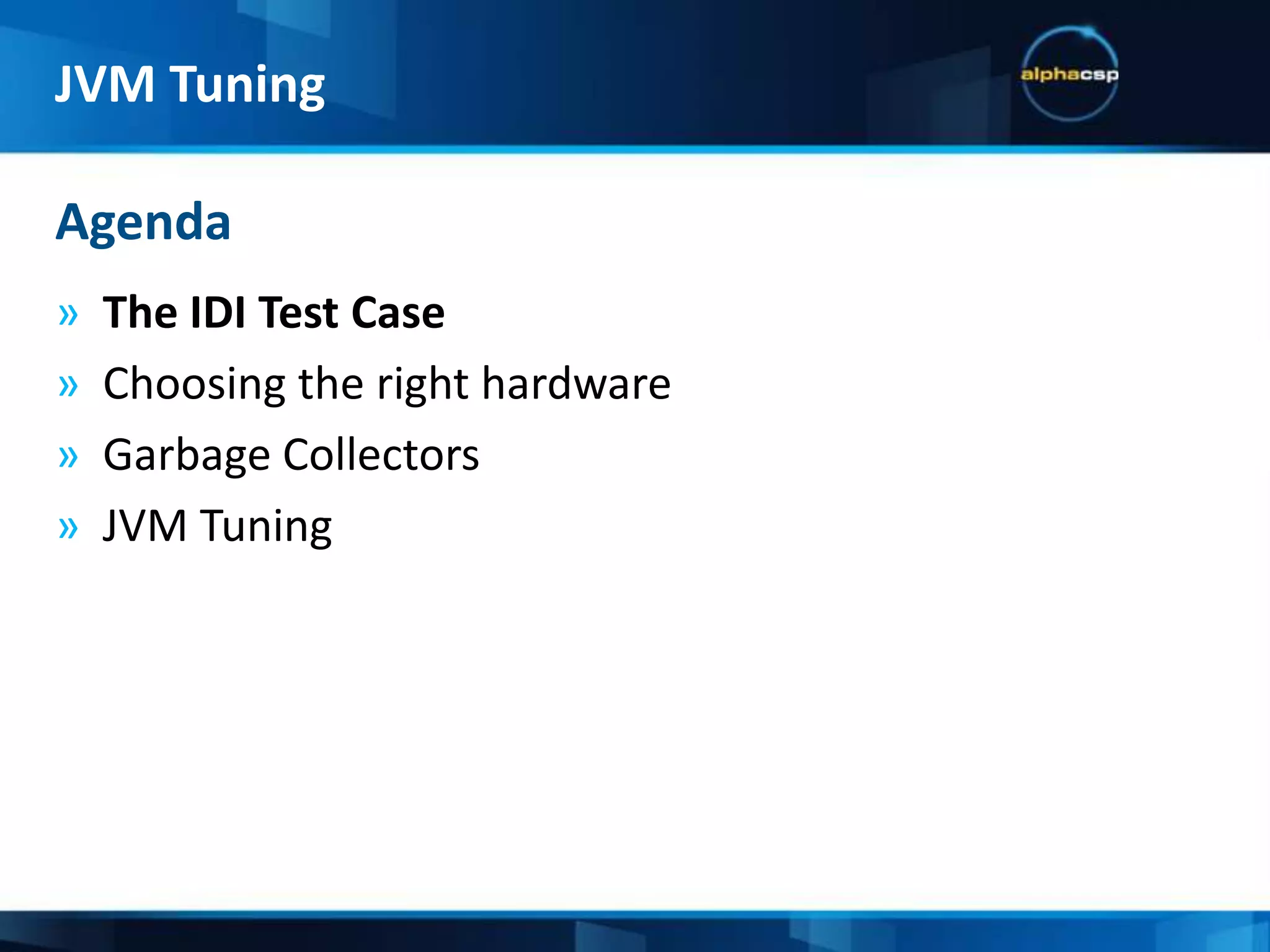 Software architectureBut most of all, JVM Tuning is about:Understanding how your application works!