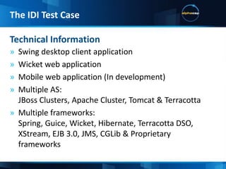 The IDI Test CaseChoosing the right hardwareGarbage CollectorsJVM TuningAgendaJVM Tuning