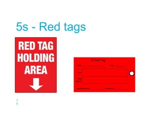 7
5
5s - Red tags
 