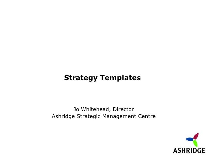 strategy templates