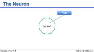 © SuperDataScienceDeep Learning A-Z
neuron
Node
 