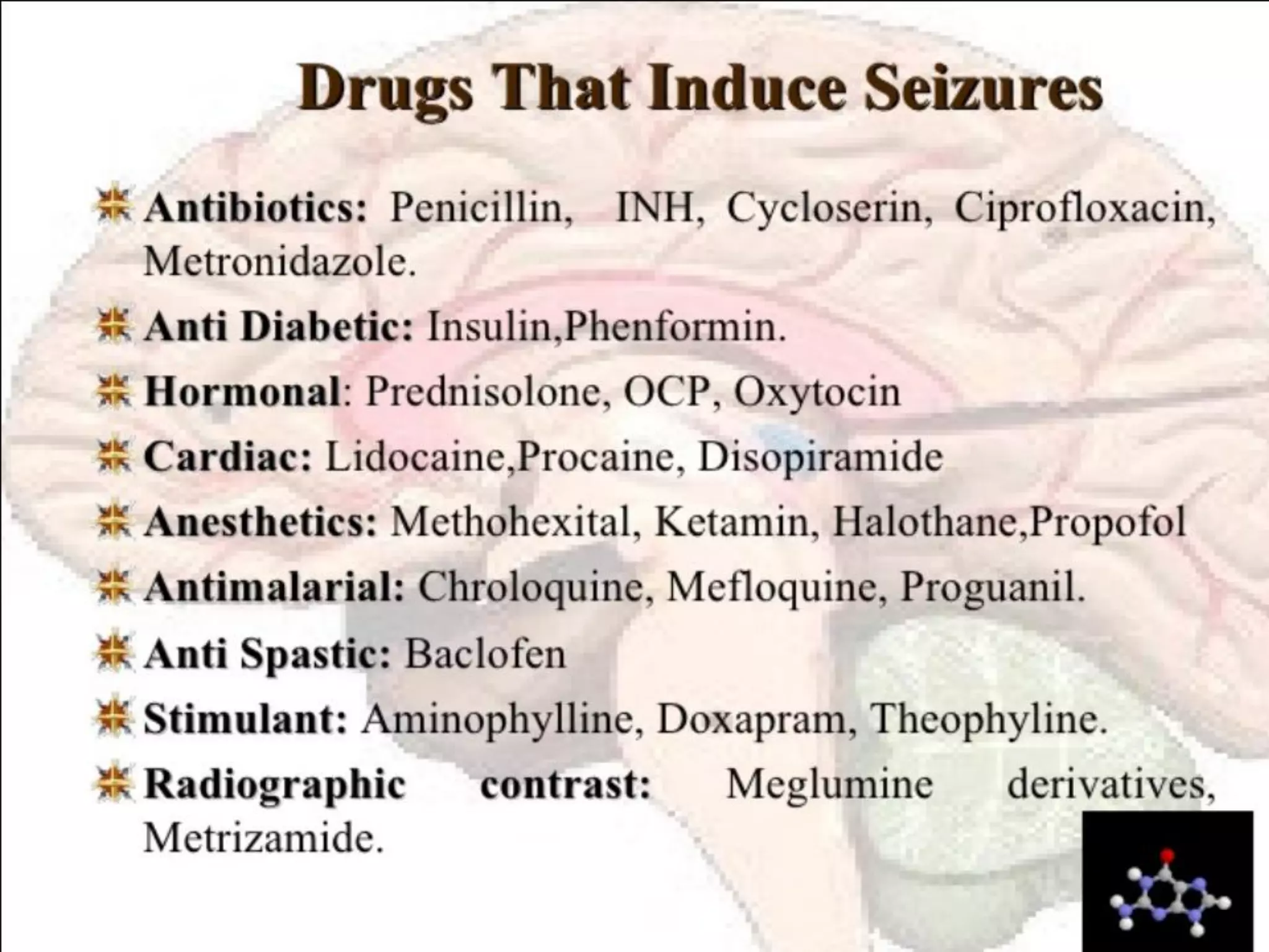 Status epilepticus and treatment