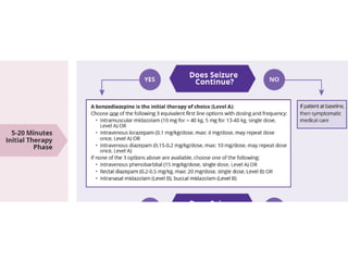 Status epilepticus and treatment