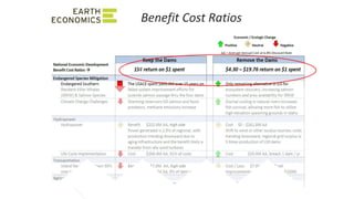 Benefit Cost Ratios
 