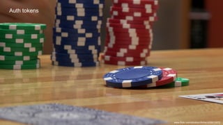 Auth tokens
www.flickr.com/photos/cfortier/426610972
 