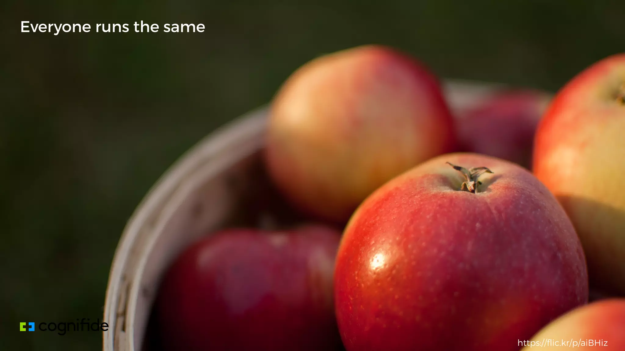 Everyone runs the same
https://flic.kr/p/aiBHiz
 