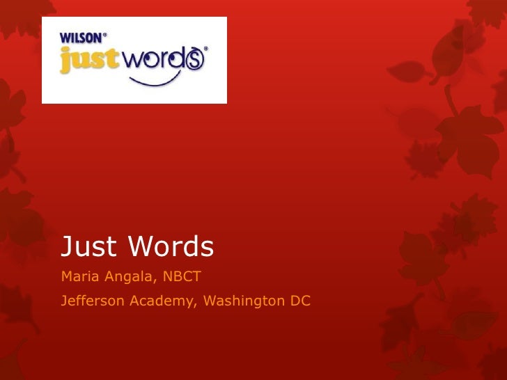 Just Words day 10 (unit 2)