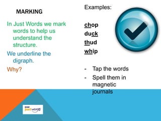 1. Open your Student Notebook2. Find the Demonstration Words page. 3. Copy on g-l sectionYOU DO: (3min)WORD: gapMEANING:  an empty space between two thingsSENTENCE: The gap between the path and the rock is big.Illustrate the sentence the way you will remember it. 