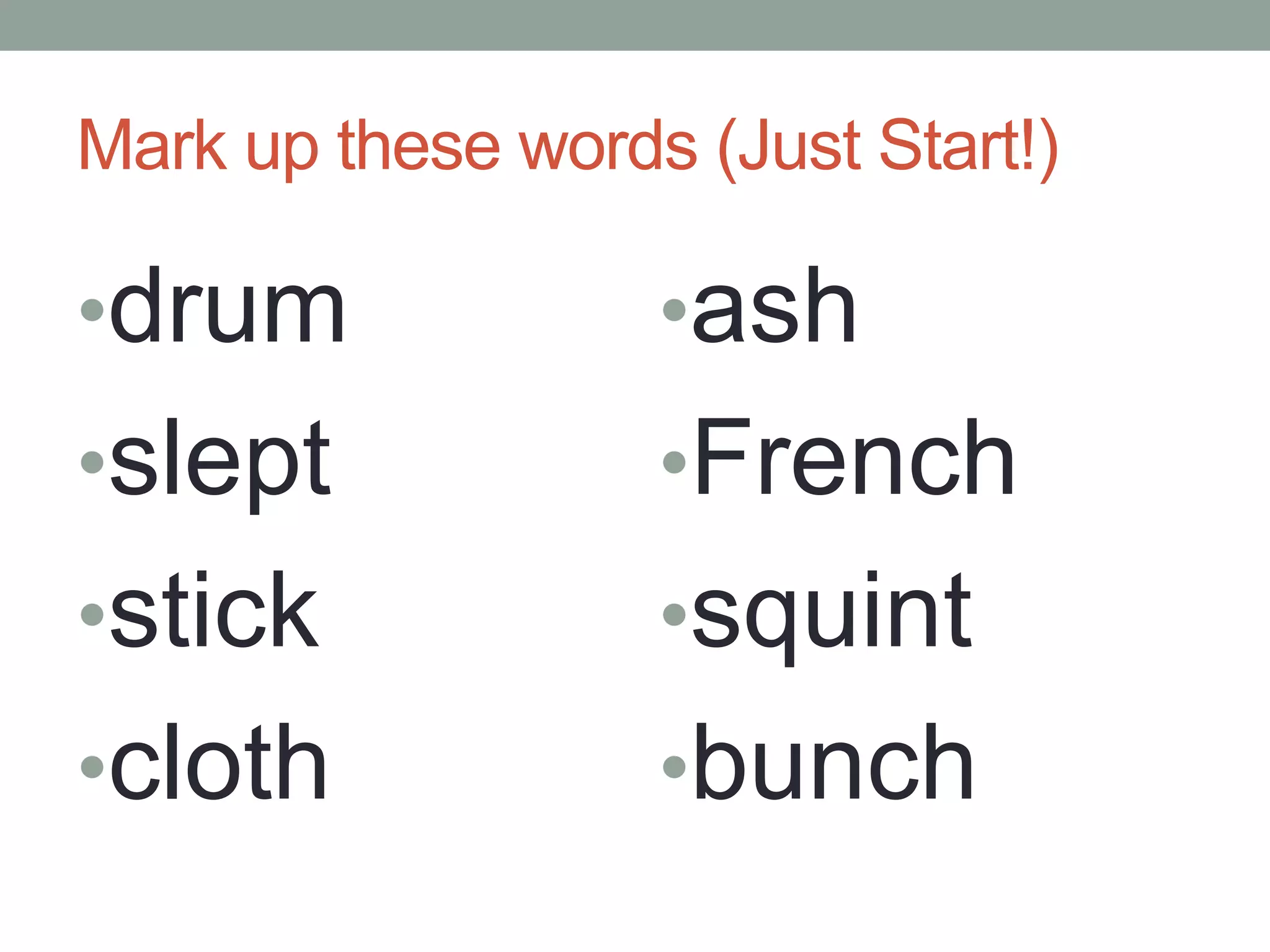 underline blends and digraph