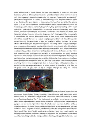 The amazing spider man 2 review - www.gamebasin.com