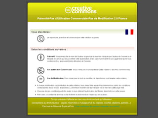Ce qui précède n'affecte en rien vos droits en tant qu'utilisateur  (exceptions au droit d'auteur : copies réservées à l'usage privé du copiste, courtes citations, parodie...)  Ceci est le Résumé Explicatif du  Code Juridique (la version intégrale du contrat) .  
