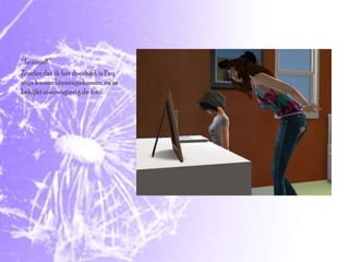 “Je zusje?”Zonder dat ik het doorhad, is Fay mijn kamer binnengekomen, en ze bekijkt nieuwsgierig de foto.