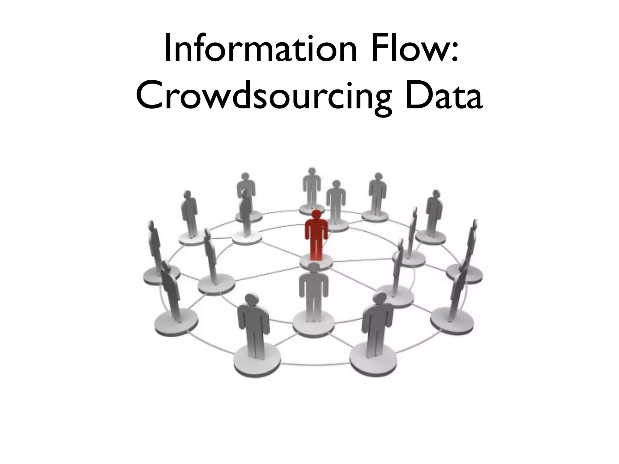 Information Flow:
Crowdsourcing Data
 