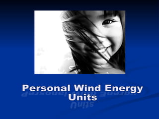 ygrenE dniW lanosreP Personal Wind Energy  Units stinU 