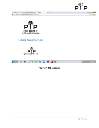 16 | P a g e
Preview Of Website
 