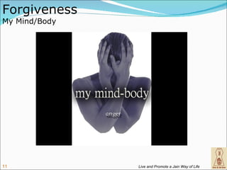 Forgiveness
My Mind/Body




11             Live and Promote a Jain Way of Life
 