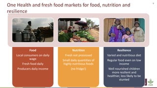 Interventions to support One Health and hygienic markets